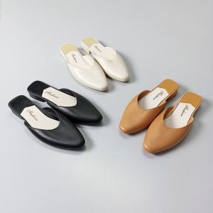 Sampai7an SPT-73 Sepatu Sandal Wanita Model Slip-On Woman Mules Fashion Shoes Simple Terbaru COD
