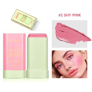 Lip & Cheek Blush Stick: 2-in-1 On Balm Matte Face Makeup