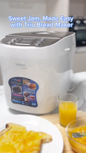 Trio Large Capacity Bread Maker 1.5kg With Twin Blade Structure & Twin Viewing Window | 500g Flour | Auto Programmable