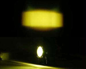 LAMPU TEMBAK LED SOROT SPOT MINI LASER 2 WARNA PUTIH KUNING R9 9NINE LUMINOS UNIVERSAL