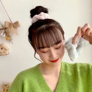 Ikat Rambut Scrunchie Korea Hijab Gelang Hairband Kunciran Cepol Jilbab Lingkar Besar AR-8