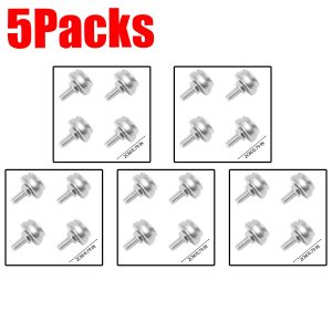 5packs khung biển số xe ốc vít Nut Clip thép không gỉ chống gỉ phổ quát tự động bên ngoài phụ kiện chống trộm chốt an ninh