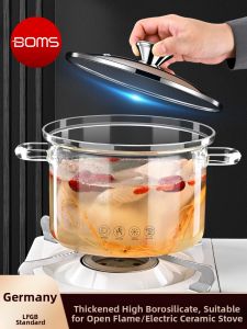 BOMANSI | High Borosilicate Glass Cookpot Heat Resistant