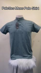 Palettes Chinese Collar Men`s Bamboo Cotton Spandex Polo Shirt Tshirts #8706