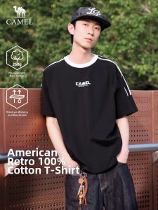 CAMEL | Áo Thun Cotton American Vintage Rộng Rãi