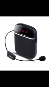 Aporo T2 Mini Wireless UHF Speaker 12W amplifier suara Lapel pembesar suara Bluetooth dengan mikrofon UHF (tiada Radio FM) guru