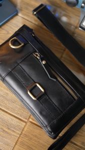 Clutch Bag Kulit Asli. Caliandravieri CVR3 Valerio Slingbag Multifungsi Kekinian