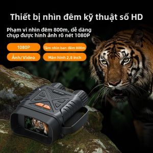 Kính Nhìn Đêm 10X Kính Nhìn Đêm Hồng Ngoại Với Thẻ Nhớ 32GB Và Màn Hình Lớn 28  Để Cắm Trại Ngoài Trời Và Săn Bắn