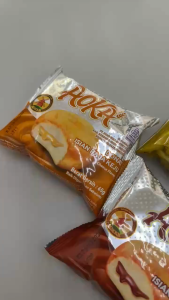 65g 1pcs Aoka Donat Donut Isian Rasa Coklat / Keju / Strawberry / Nanas Roti Bread Halal