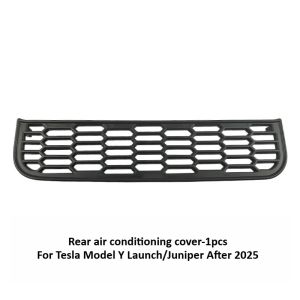 For Tesla Model Y Juniper 2025 Under The Seat Air Outlet Protection Cover Net Rear Air Conditioning Outlet Mesh Car Accessories