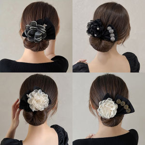 โบว์ผมวงเมจิกบิดคลิปดอกไม้หน่อผมเชือกหัวหน้าวงอารมณ์หญิงหน่อทรงผมผูกผมอูปกรณ์ผม 2022