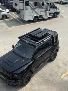 MLZH | Lighting Roof Rack with Ladder Side Storage and Side Tent