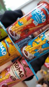 Win Win TOMO Crunchy Sticks Double Chocolate Flavored Dip (40G X 10CUPS)