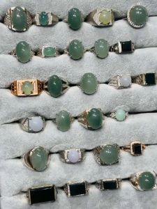 burma jadeite 925silver cincin 💯天然翡翠玉石戒指💍 925银可调节款式  📌截图喜欢的款式戒指 📌私聊小助手