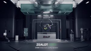 ZEALOT 250W Powerful Subwoofer Enjoy the pool party. Waterproof portable speaker with RGB lighting for outdoor use.