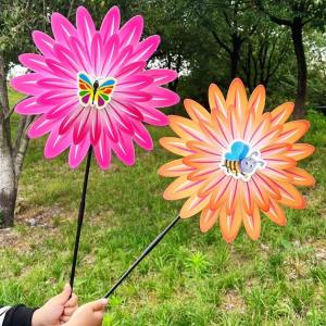 Double Layer Sunflower Windmill Outdoor Childrens Toy Courtyard Decoration Scenic Spot Stall Advertising Event Props Gifts