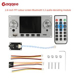 DC 5-12V Bluetooth 5.3 Audio Decoder Board Module 2.8-inch TFT Colour Screen I2S Digital Audio Output Player Dual-channel Output