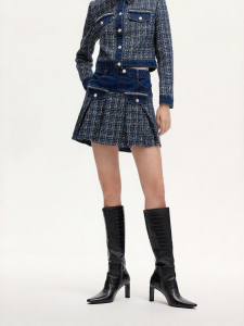 Vero Moda | Chân Váy Ngắn Phối Ren Kim Sa Thời Trang