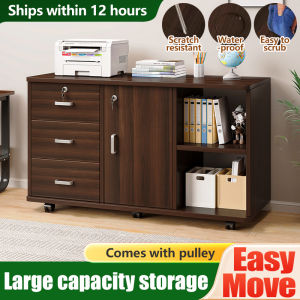 🔥Ship in 12 Hour+2025 Upgrade🔥2025 New Upgrade Wooden Office Multi-Drawer File Cabinet With Locking Drawers and Doors Work Storage Organiser Storage