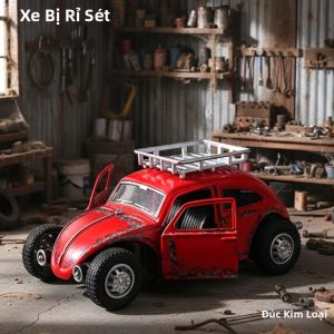 Đồ Chơi Xe Hơi Kim Loại Đúc Mô Hình Bọ Cánh Cứng Cổ Điển Tỷ Lệ 1/43 Dành Cho Bé Trai Hộp Sóng Cao Cấp Xe Di Chuyển Được