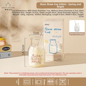 MODERN SWEETHOME | Modern Large Capacity Borosilicate Glass Cup