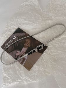 New Arrival Minority Simple Elastic Stretch Belt Paint Buckle with Short Skirt Temperament Wild Corset Women's Metal Waist Chain