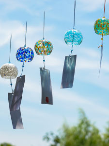 Thickened Japanese Style Handmade Glass Wind Chimes Bedroom Balcony Decorations Cute  Modern Simple Gift Ornaments