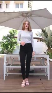 Celana Jeans Wanita  Haigwaist Bahan Melar Celana Pensil Cewek Pinggang Tinggi