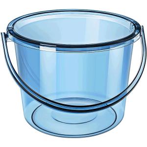 SHANGPINSHANGGE | Luxury Transparent Covered Durable Plastic Bucket for Home Use and Student Dormitory