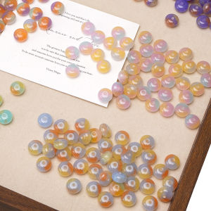 10pcs 10x6mm Resin Beads Wheel Beads DIY Beads Abacus Beads Bracelet Round Beads For Handmade diy Bracelet Necklace Jewelry DIY Craft Jewelry Making Supplies