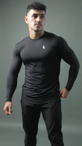 Lockerwear Baju Lengan Panjang Running Gym Fitness Lari Jogging Pria Kaos Quick Dry Fit Long Sleeve