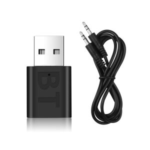 Kebidumei | USB Bluetooth 5.0 Receiver Wireless Bluetooth Adapter 3.5mm AUX Jack for PC Car Music AUX Stereo Audio Adapter for TV Headphone