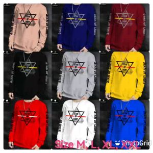 Bisa COD Sweater Keren Kaos Pria Distro Crewneck Trendy Star Of Light Sweatshirt Elegan Sweter Bagus