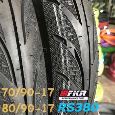 FKR Tayar Tubeless RS380 70/90-1780/90-17 (Bunga Maxxis Diamond) [Combo Set]