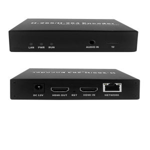HD Video Encoder H.265 H.264 HEVC IPTV HDMI to IP Encoder NVR Recording Direct Broadcast Platform Push Streaming RTMP HLS UDP