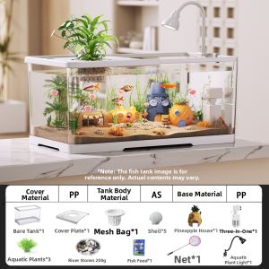 KUOTING | Filter Oxygen Integrated Desktop Aquarium