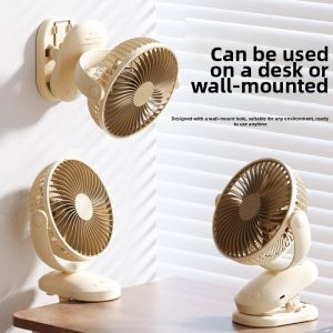 ZHUOLESHI | Portable Mini Rechargeable Clamp-on Desk Fan