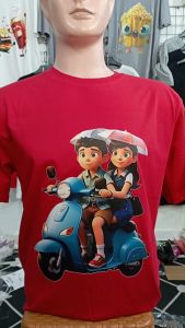 Kaos Pria 3 Dimensi Motif Animasi Vespa Couple Tshirt Oblong Katun 24s H0226 By Hans & co