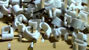 Klip Kabel Dinding Premium & Klem Kabel Listrik Per 10pcs