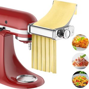 3 in 1 Pasta Attachment for Kitchenaid Stand Mixer All Metal Pasta Maker Kitchenaid Attachment Pasta Sheet Roller Spaghetti