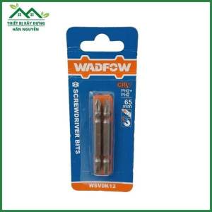 Mũi vít 2 đầu PH2+PH2 65mm WADFOW  WSV0K12 có nam châmbộ mũi bắt vít