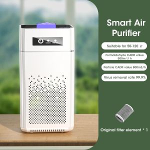Nocclili | Protable Air Purifier Smoke Odor Negative Ion Generator Air Cleaner Household USB Free Shipping HEPA Replaceable Filter Choosen