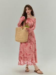 Đầm Maxi Voan Lông Vintage Pháp Oversized