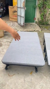 Giường gấp văn phòng giường xếp cao cấp gấp gọn 4 khúc H2Home khung hợp kim sơn tĩnh điện siêu bền bảo hành 12 tháng