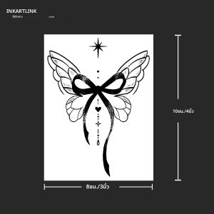 โบว์รอยสักชั่วคราวล่าสุดถึง 15 วันเทคโนโลยีใหม่เมจิกกันน้ํากึ่งถาวรสติกเกอร์