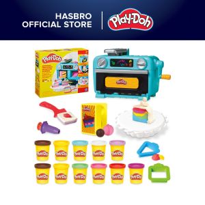 Play-Doh Super Slice Cake Playset Toy Oven with Play Kitchen Accessories & 11 Modeling Compound Cans Kids Arts & Crafts Ages 3+