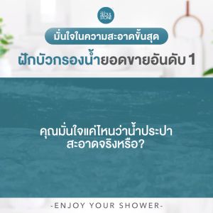 ฝักบัวเกาหลี Seoul Stone Pure Rain + รับประกันสินค้า 5 ปี