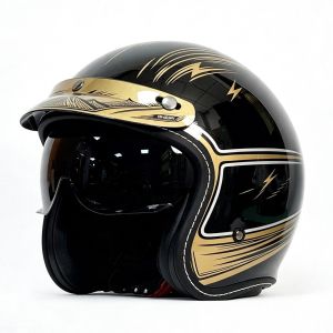 Premium Lightweight Retro 3/4 Helmet for Men & Women All‑Season for Motorcycle & E‑Bike Daily Commute & Cruising Safety Gear