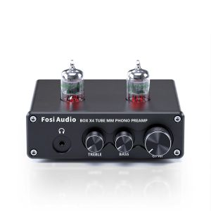 FosiAudio BOX X4 High Fidelity Vacuum Tube Phonograph Amplifier Precise Sound Reproduction HiFi Preamp Audio Equipment