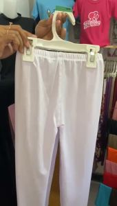 Lejing Anak Warna Putih Usia 4 Sampai 15 Tahun Bahan Tebal Nyaman Dipakai / Legging Anak Perempuan